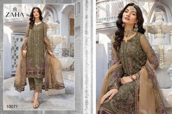 Zaha Nabia Vol 2 Georgette embroidery Designer Pakistani suit